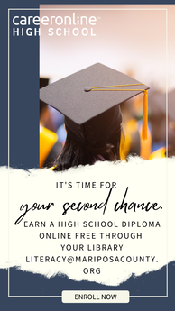 Color flyer with image of a high school graduate